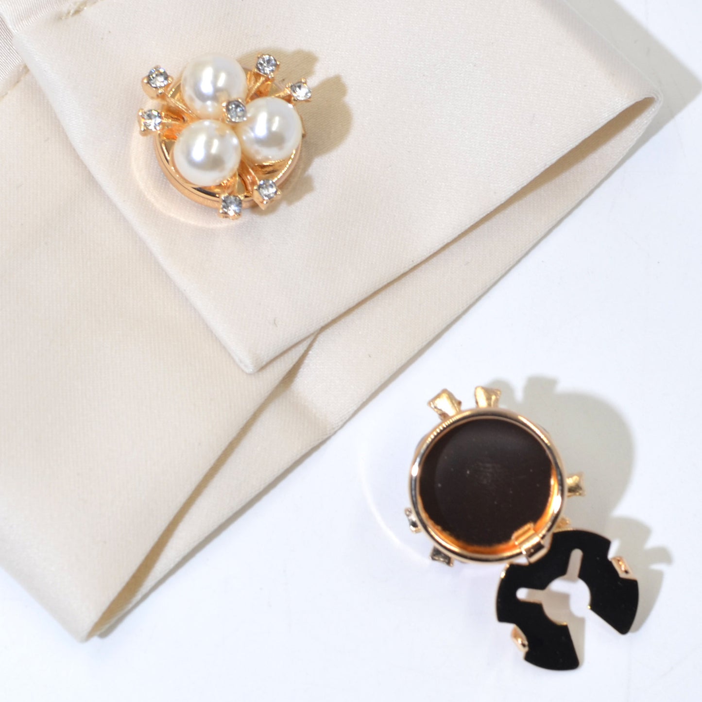 Cufflink Fashion Button Cover Rhinestone Cufflinks